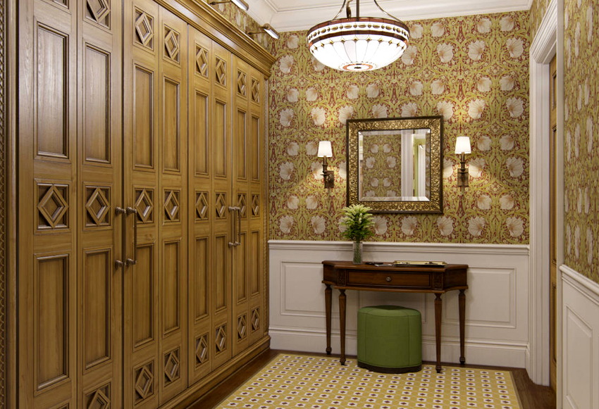 Даже если все комнаты различаются между собой, то именно коридор должен объединить их в единую композицию