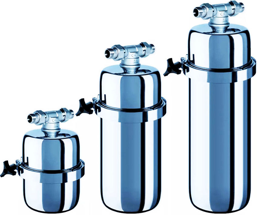 Фильтры для воды «Аквафор» имеют надежный корпус, которому не страшны перепады давления и температуры